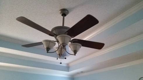 The ad read: 52 inch pewter ceilling fan. Works great just upgraded to something bigger.